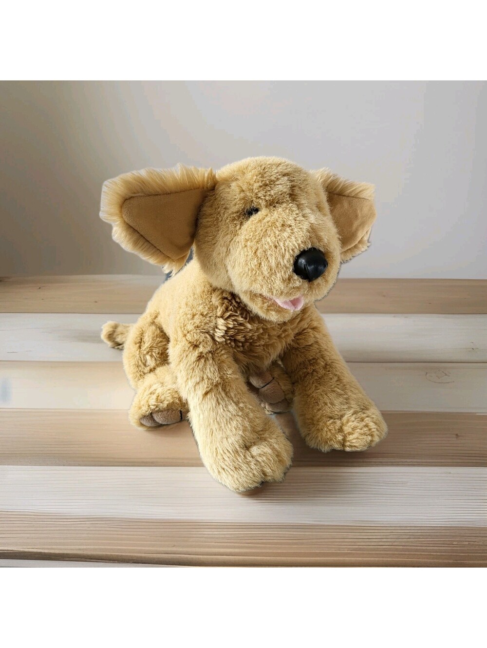 Vintage Build A Bear 18" Golden Retriever Tan Dog BAB EUC Clean Plush Stuffed